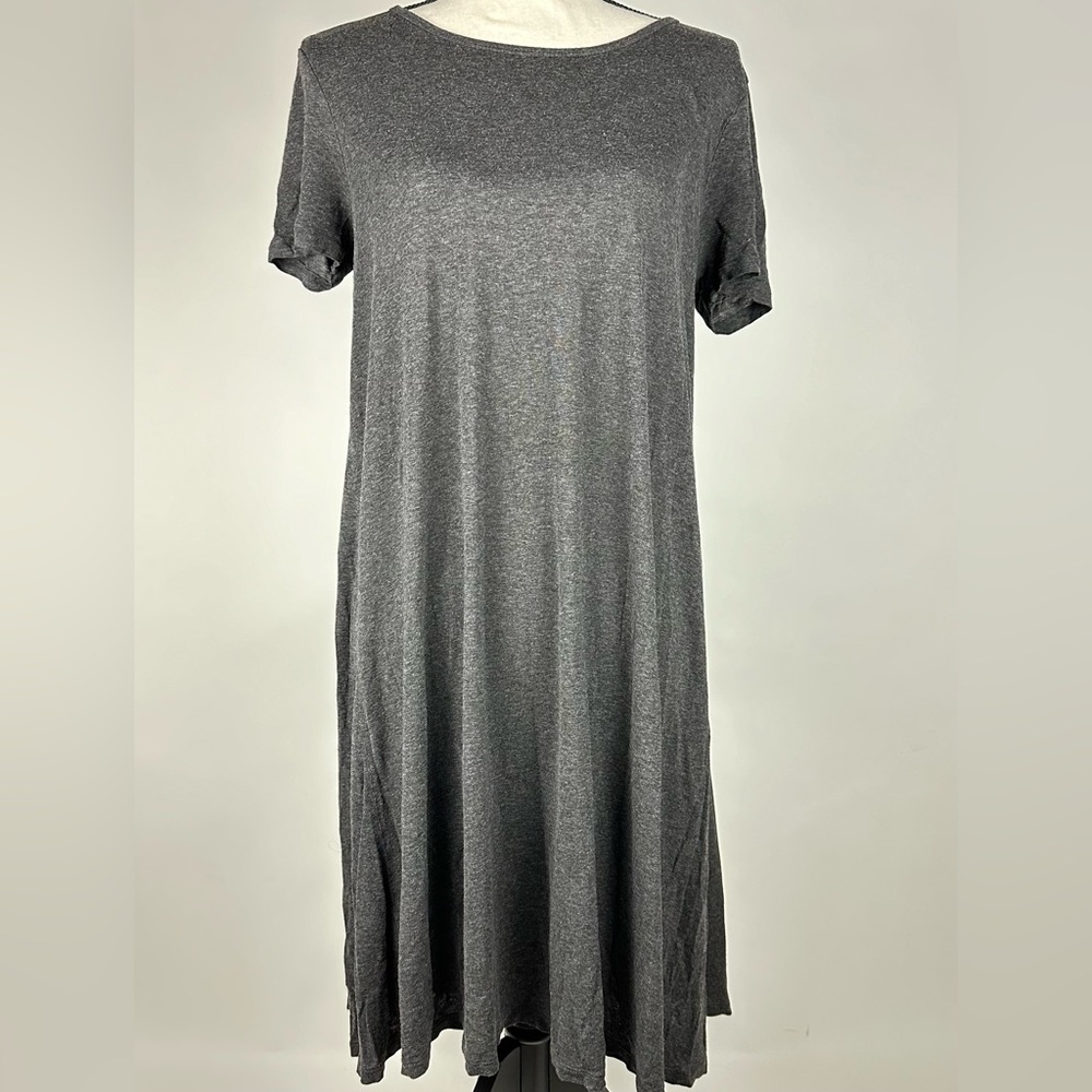 Madewell heathered gray midi T-shirt dress - Size small
